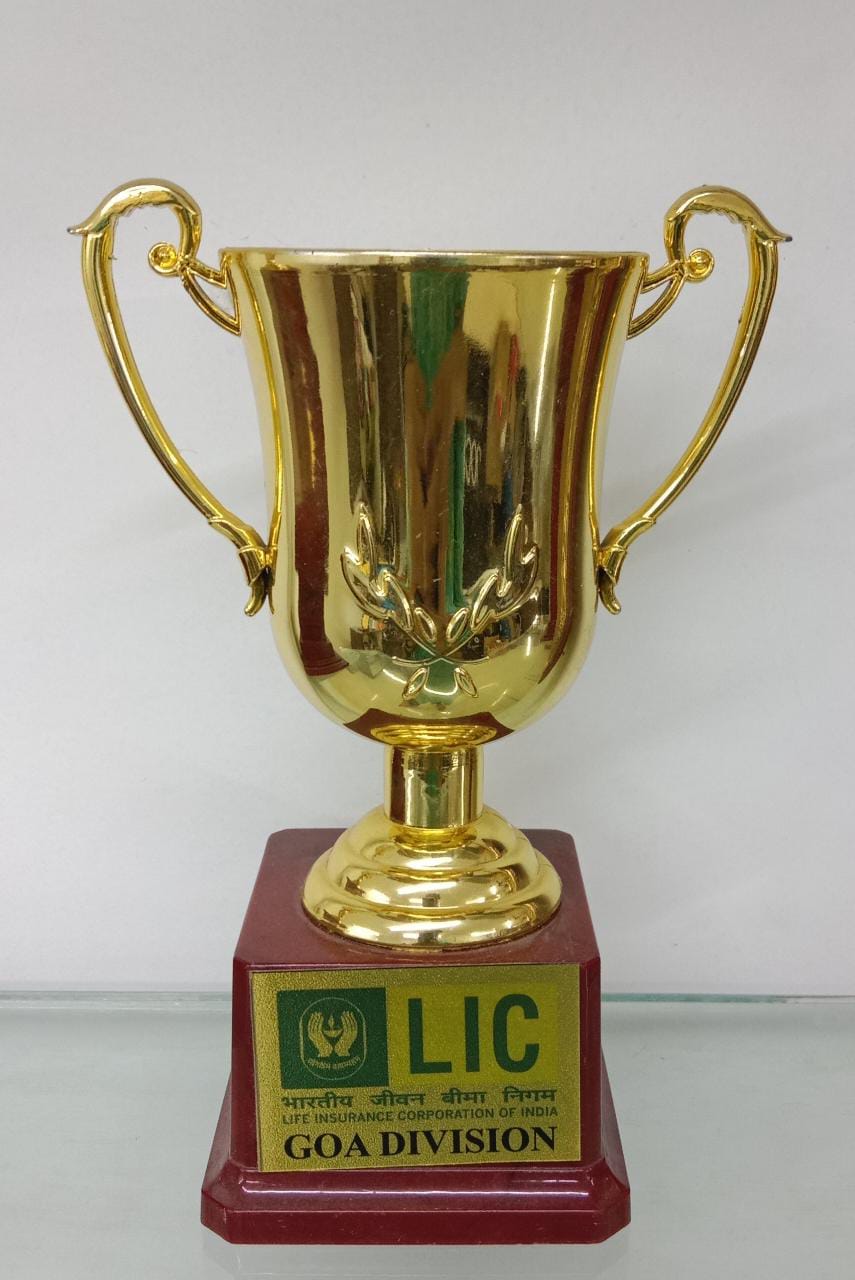Received Trophy from Goa Division